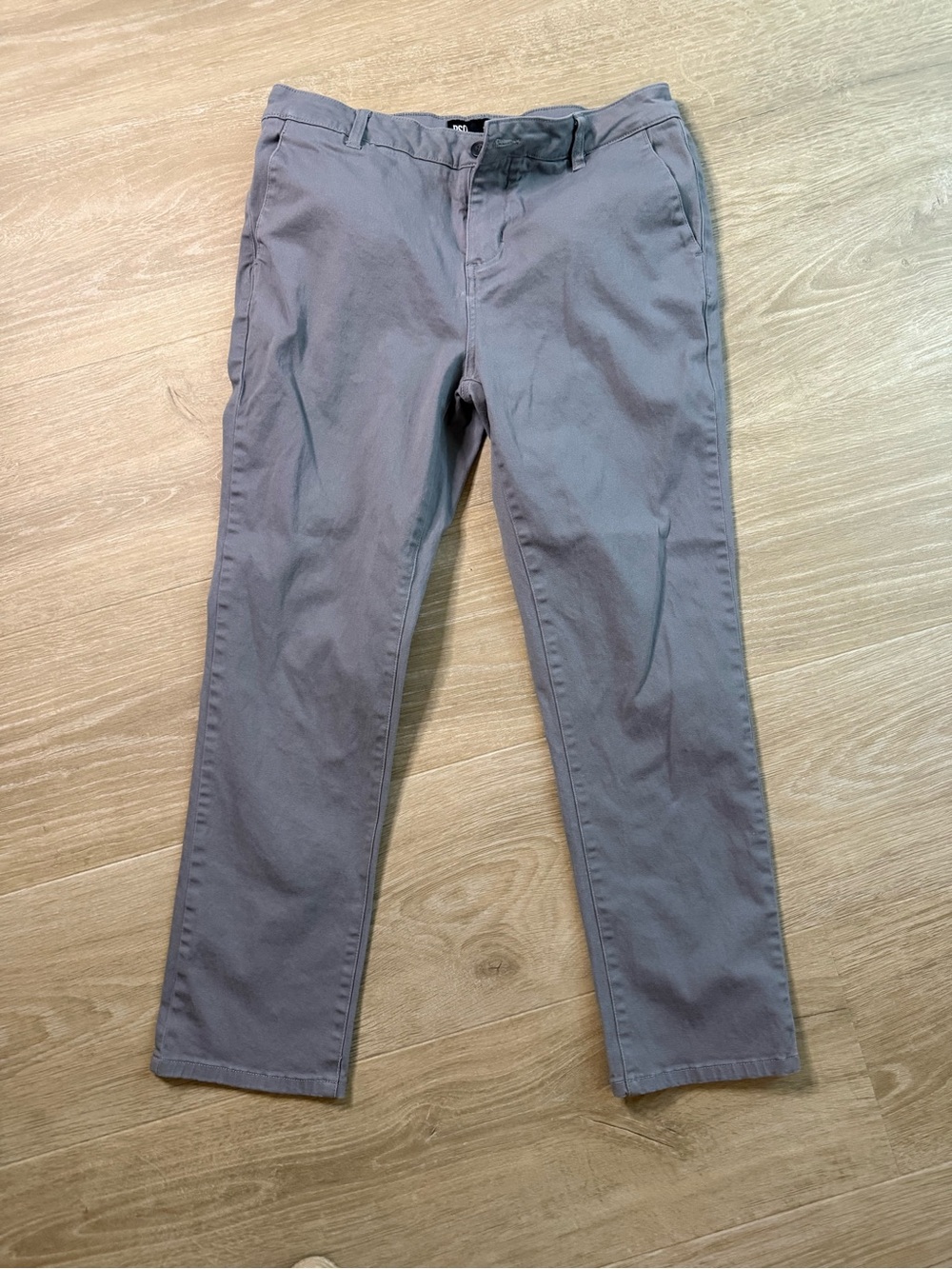 RSQ Men's Gray Straight-Leg Chino Pants